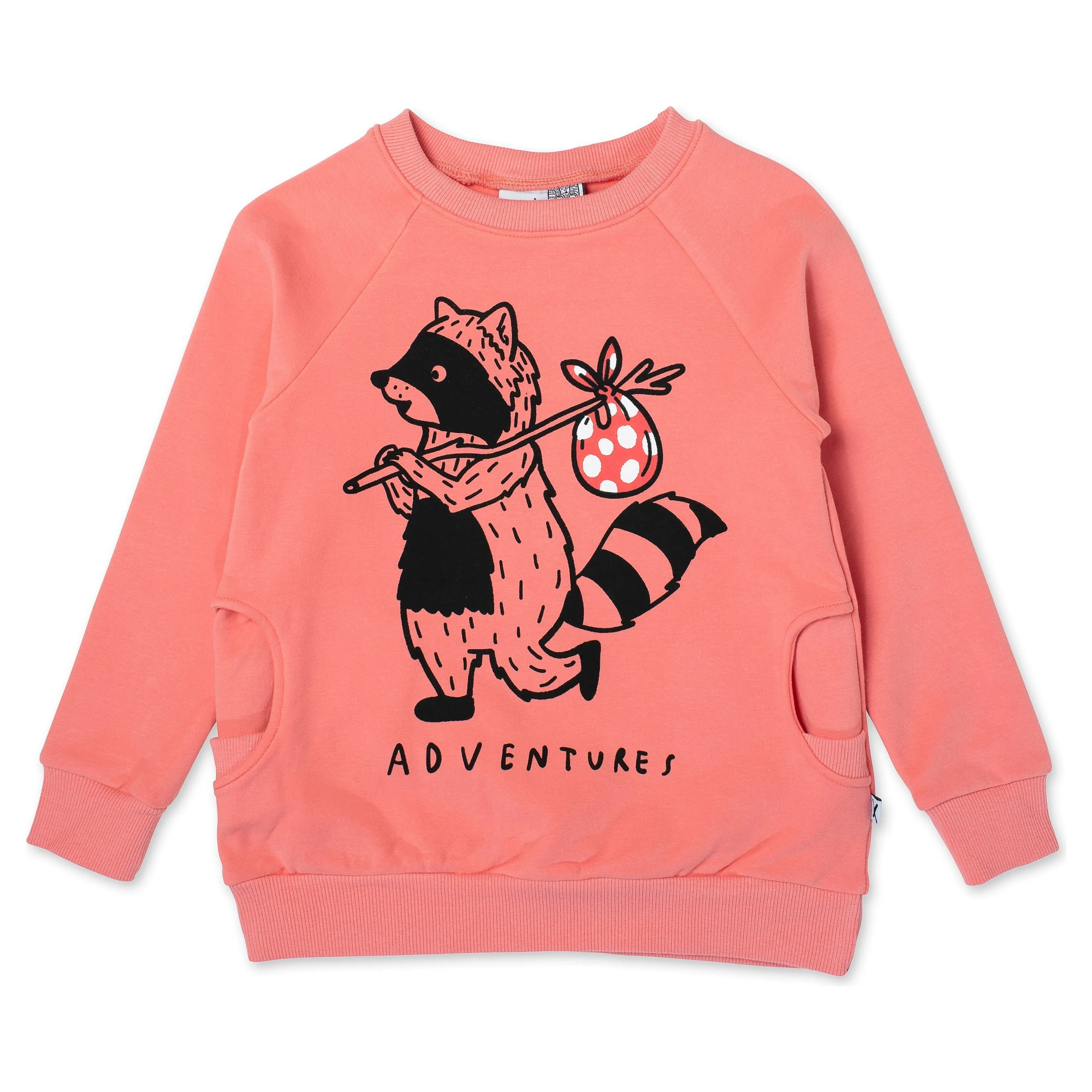 Wandering Raccoon Furry Crew - Muted Coral