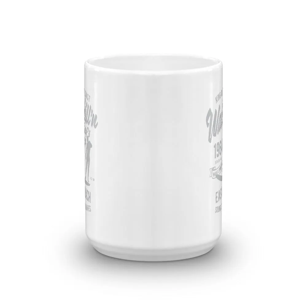 Watchill'n 'Surfs Up' Ceramic Mug - (Grey)