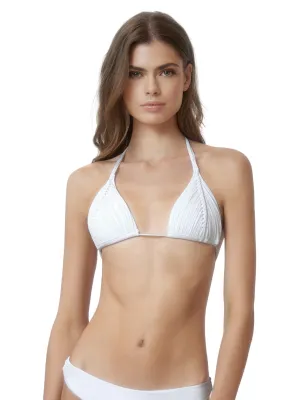 Water Lily Isla Triangle In White