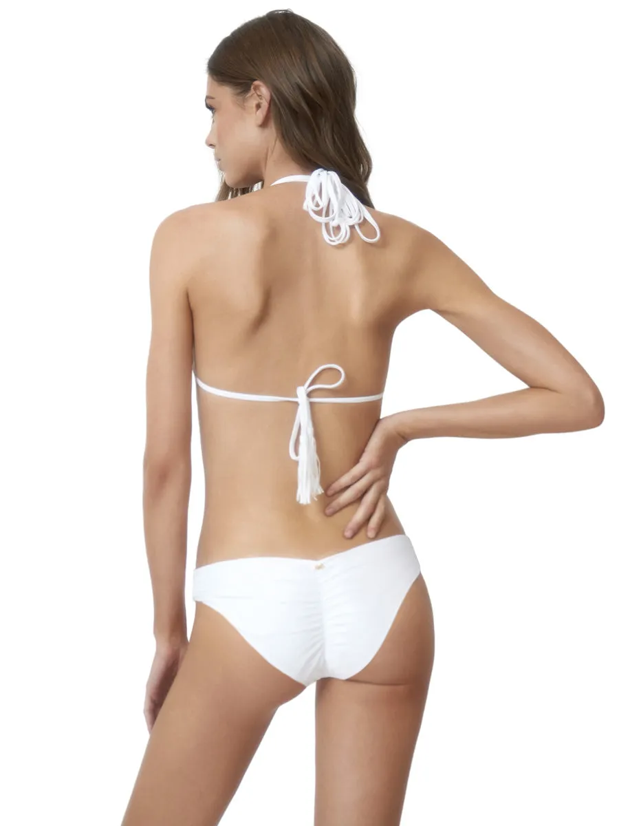 Water Lily Isla Triangle In White