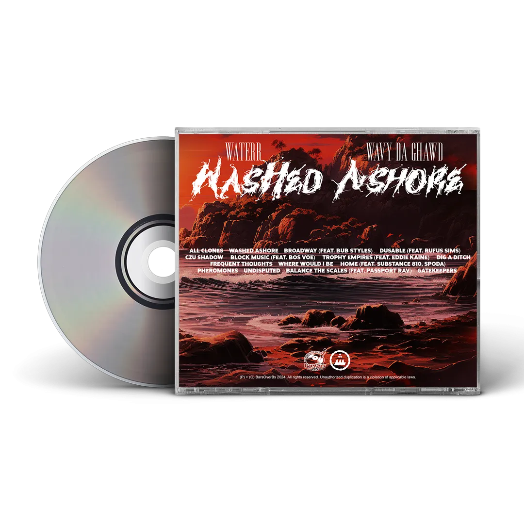 WateRR x Wavy Da Ghawd - Washed Ashore (Jewel Case CD)