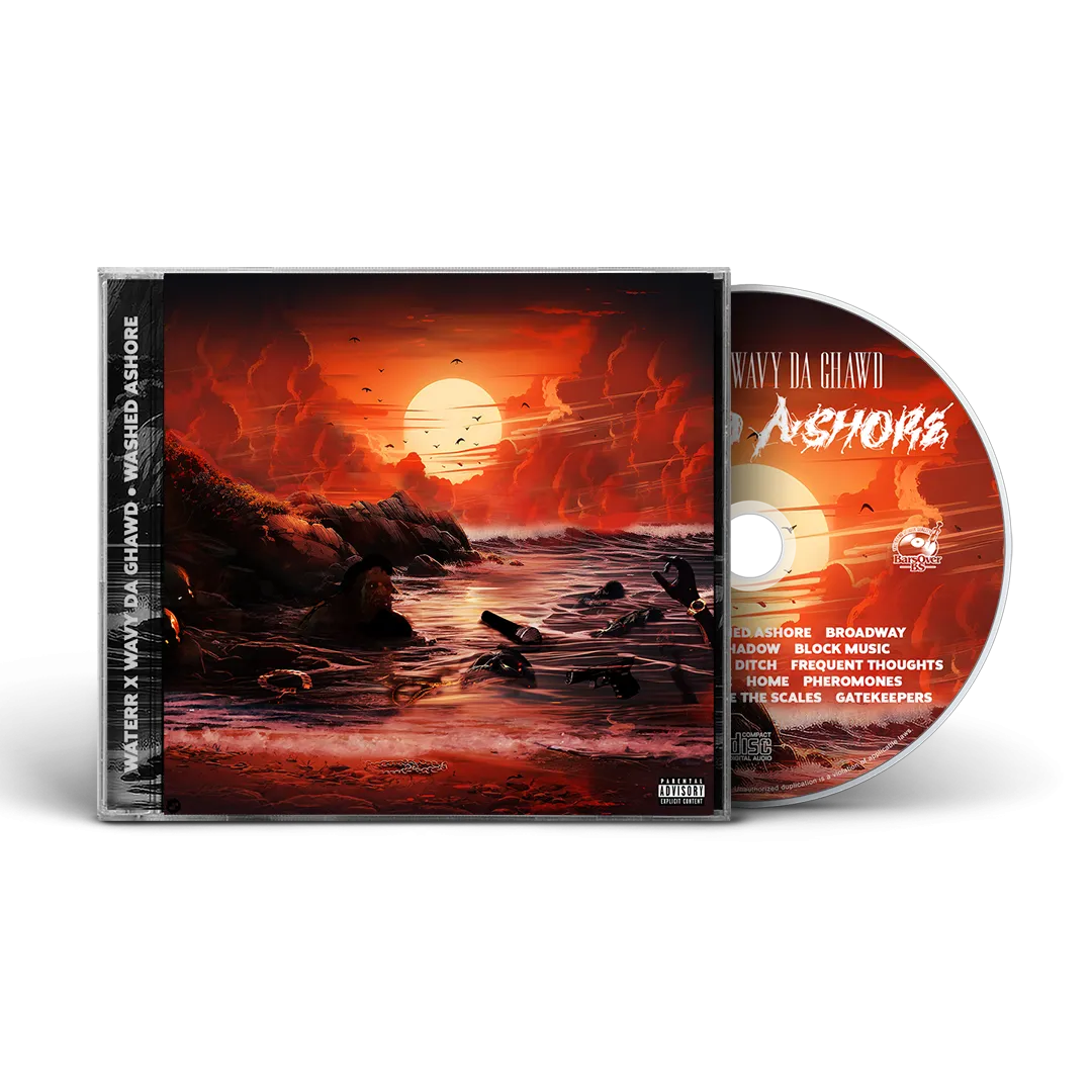 WateRR x Wavy Da Ghawd - Washed Ashore (Jewel Case CD)
