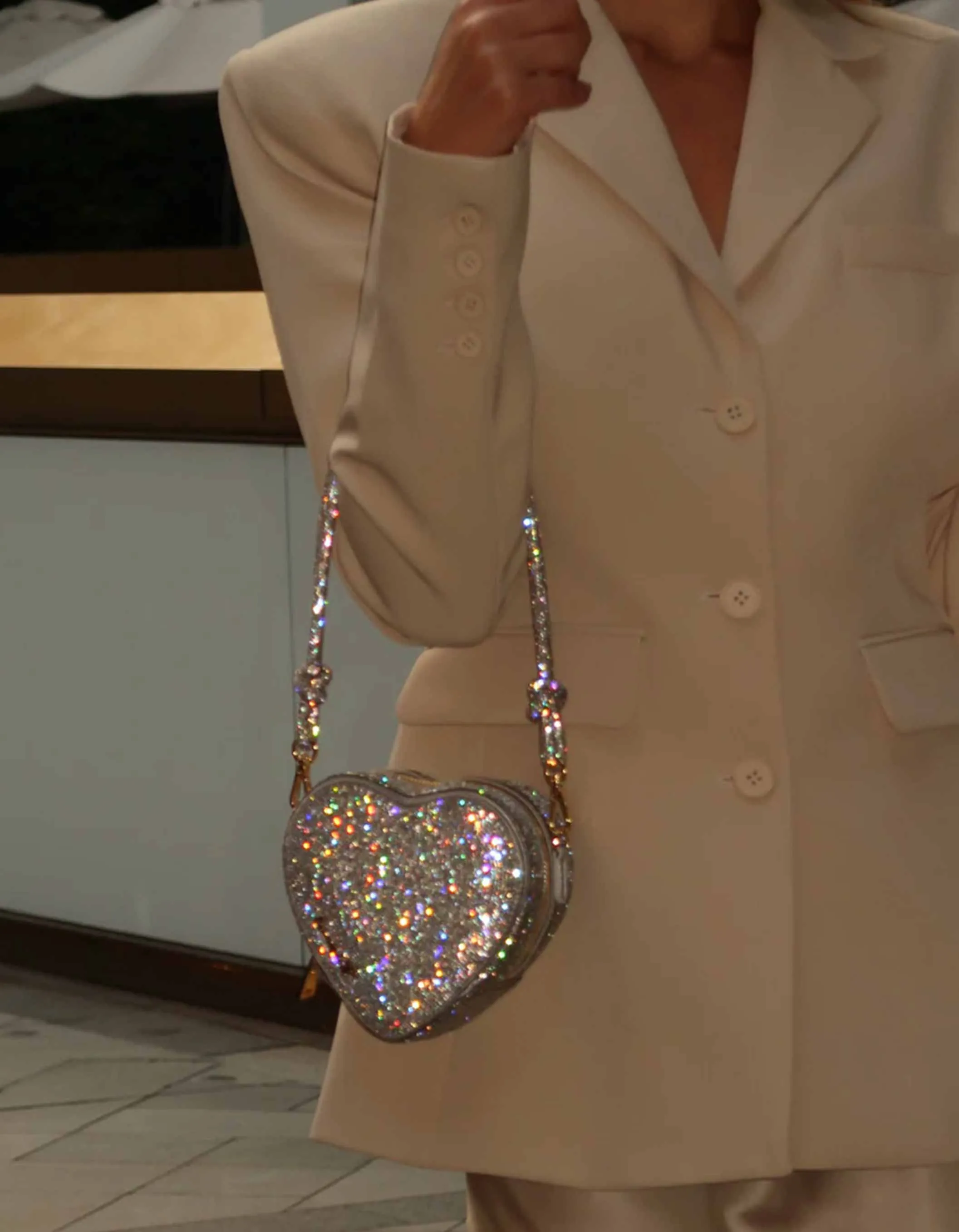 WEAT - ZUSATZ GURT KNOT STRAP CRYSTAL GLITZERSTEINE