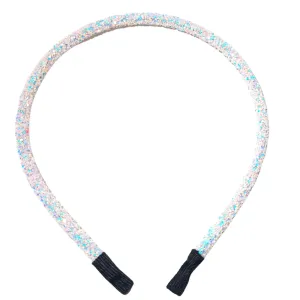 White & Blue Specks | Glitter Headband