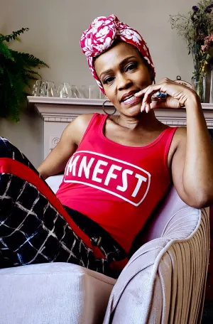 White Glitter/Red by Kim Hawthorne