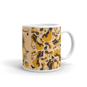 White glossy mug 'Happy Halloween'