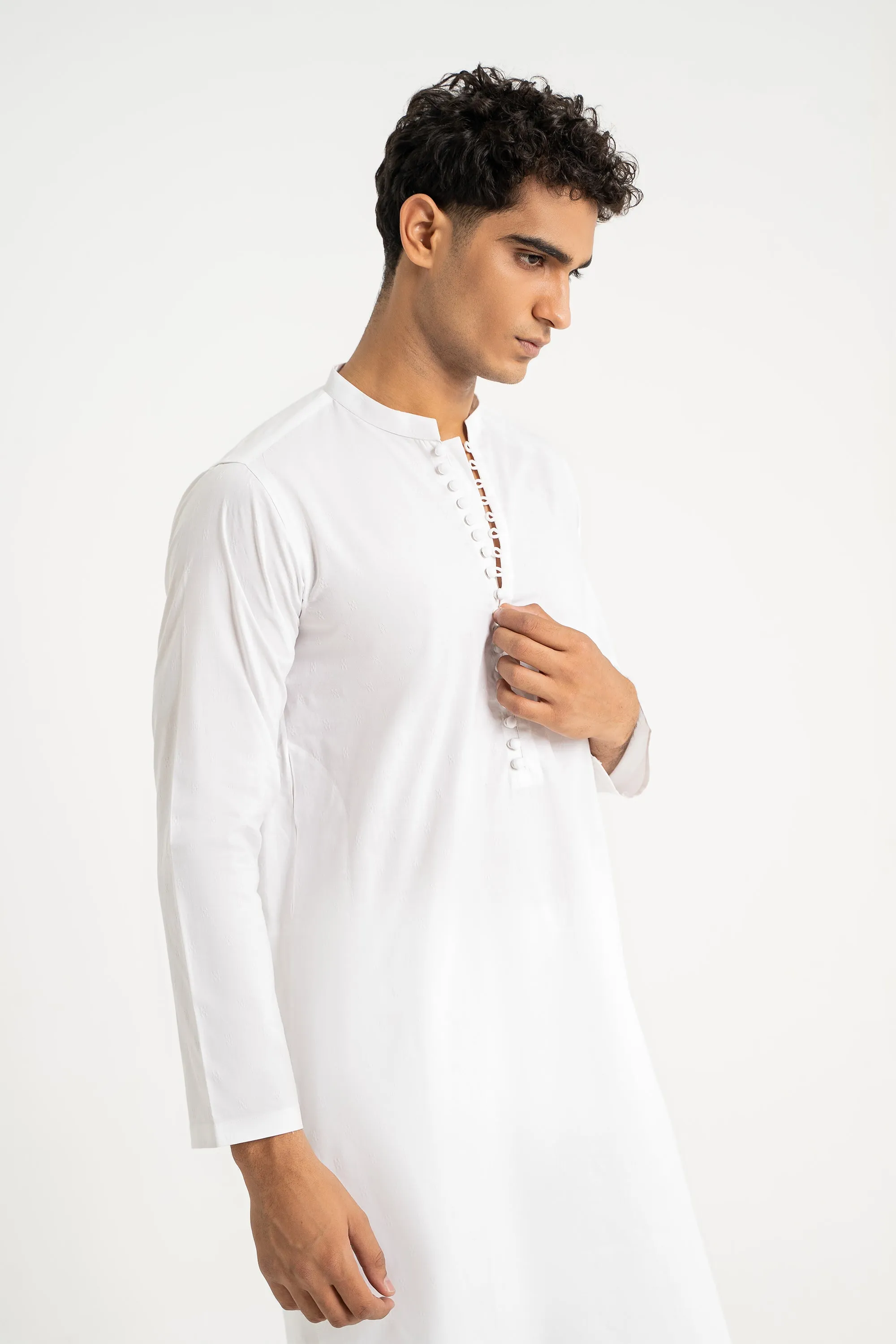 White Kurta Trouser