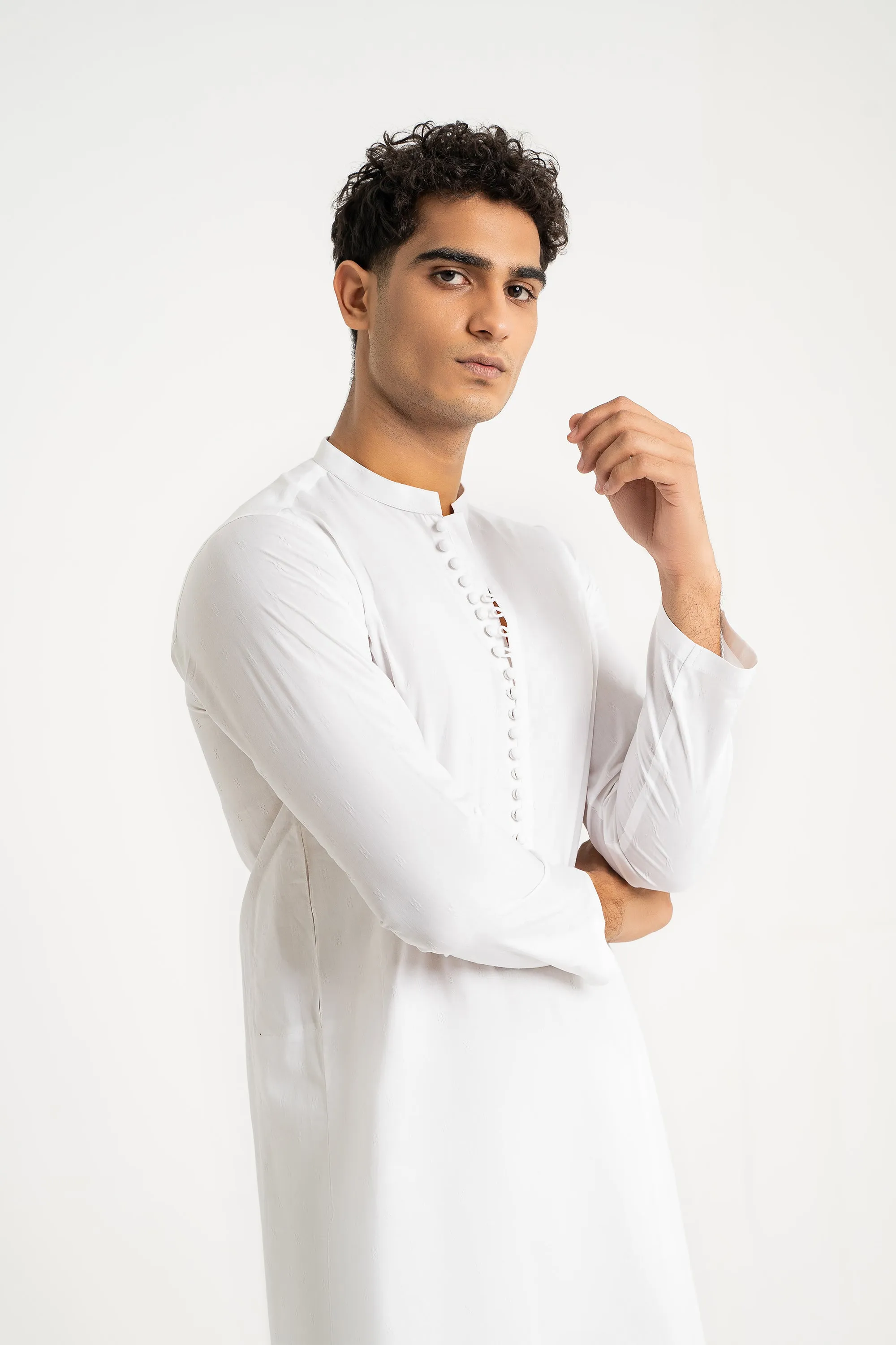 White Kurta Trouser