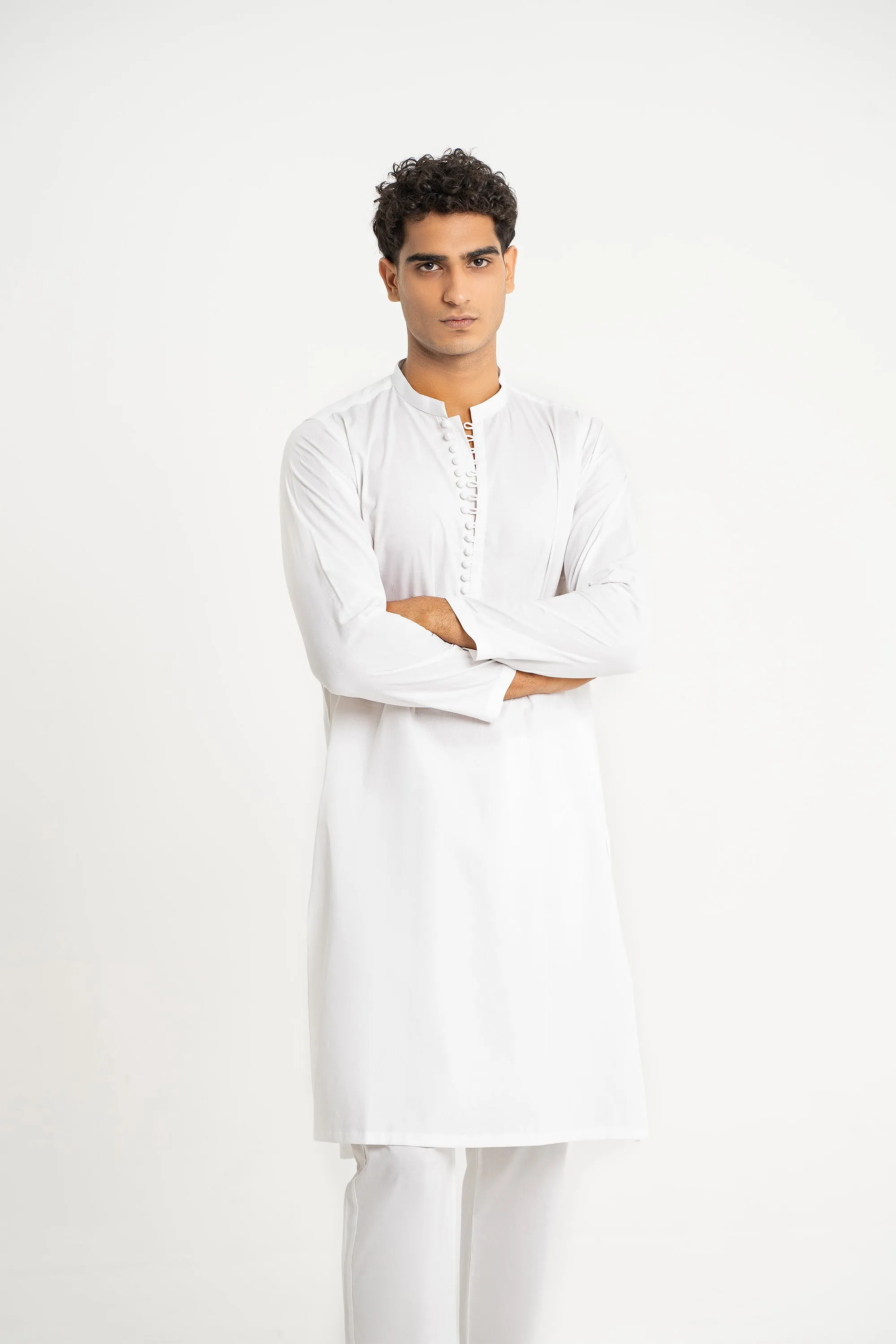 White Kurta Trouser