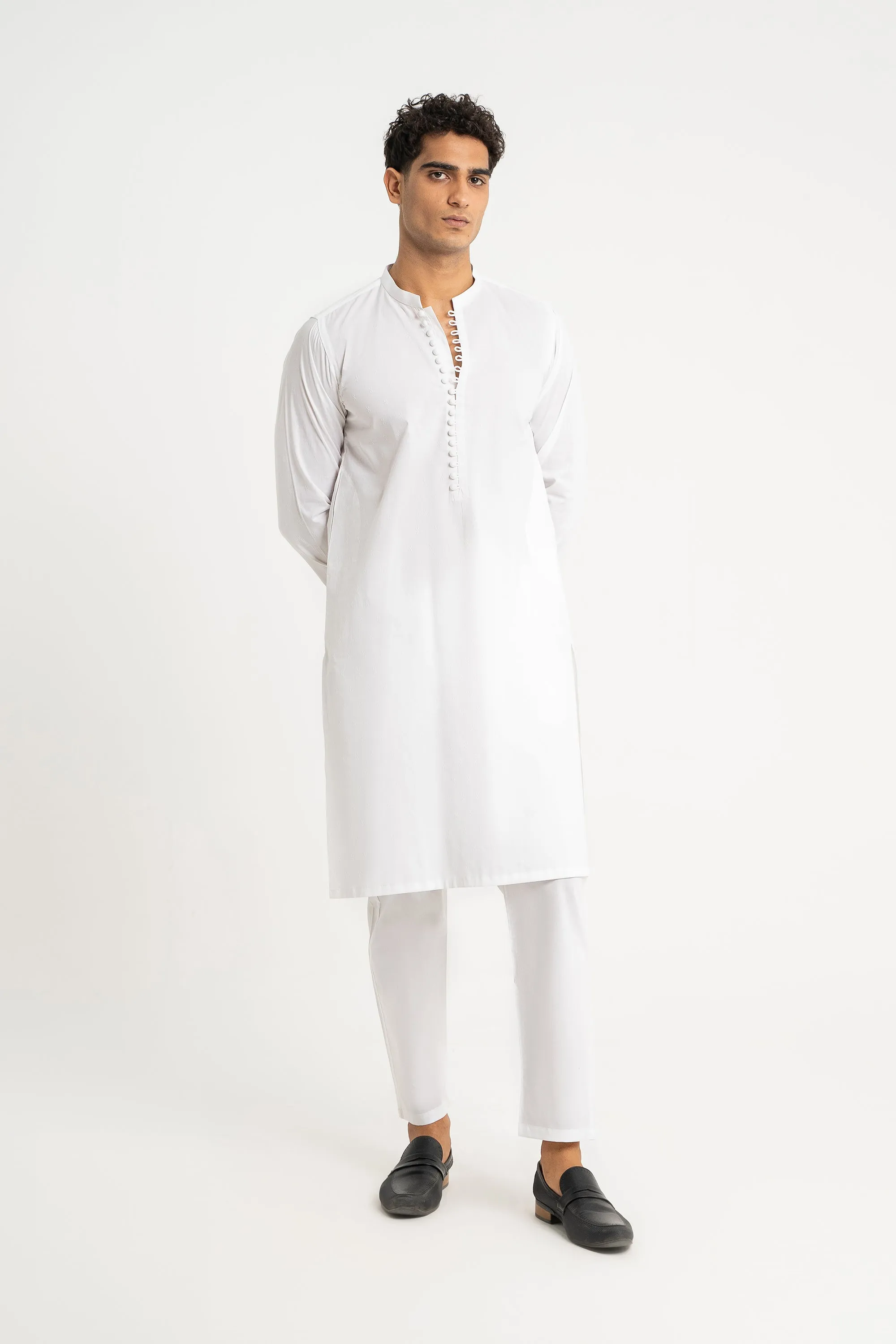 White Kurta Trouser