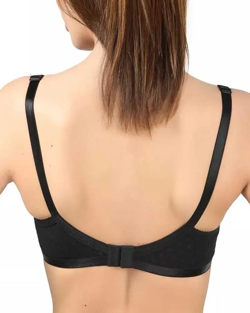 White Plain Dotted Bra - 1579 - Bodycare - White