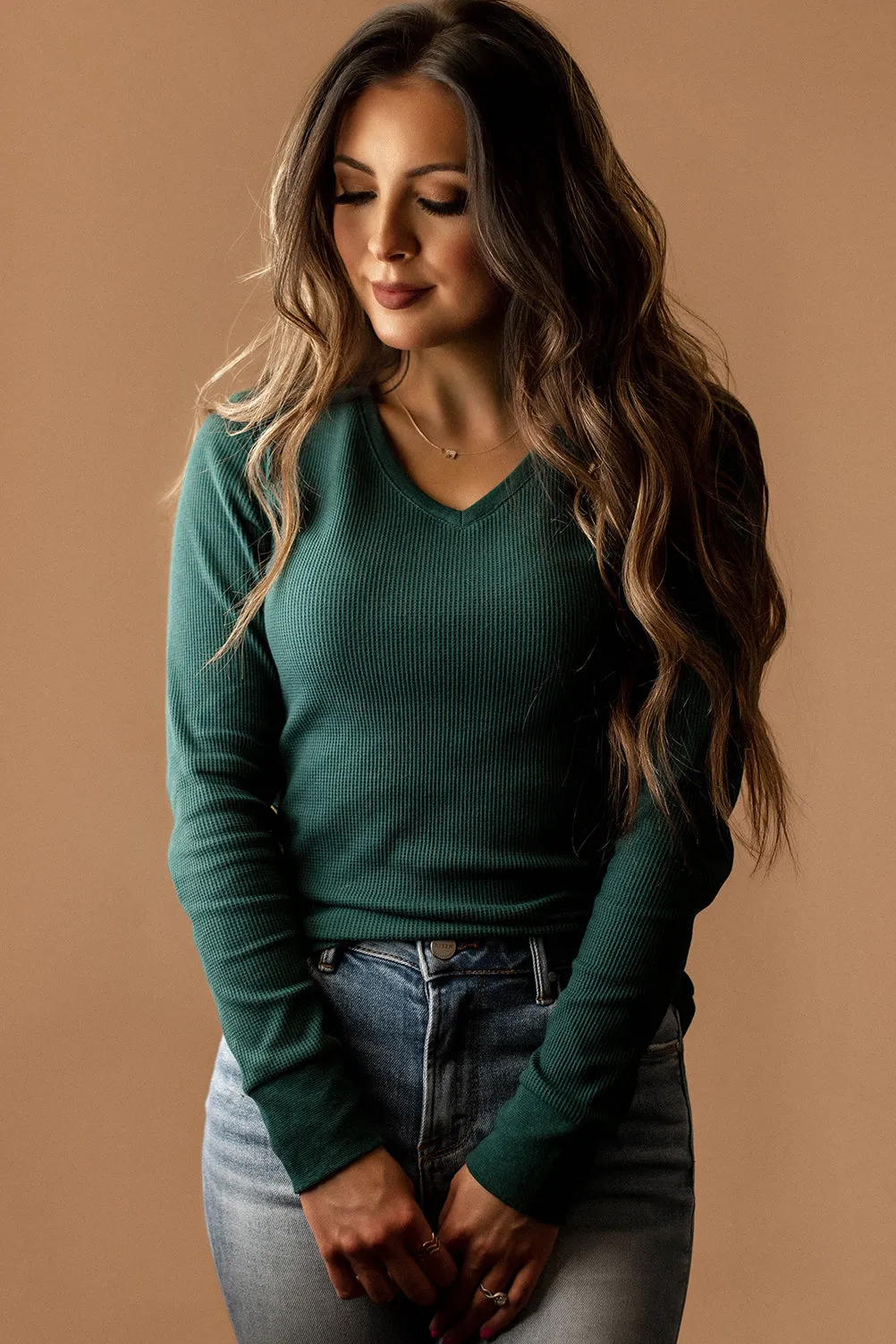 Why Don't We Long Sleeve Top (Deep Teal)