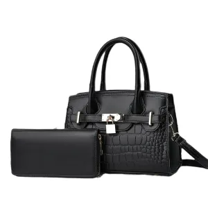 Women's Atmospheric Stone Pattern Large Capacity Handbags