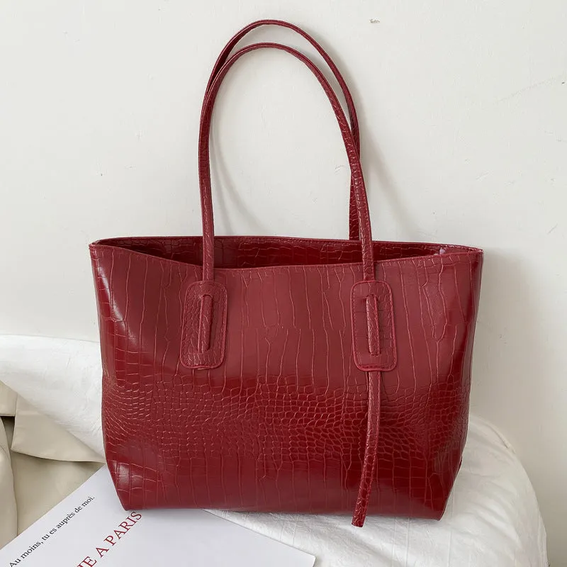 Women's Simple Large Capacity Fashionable Portable Handbags