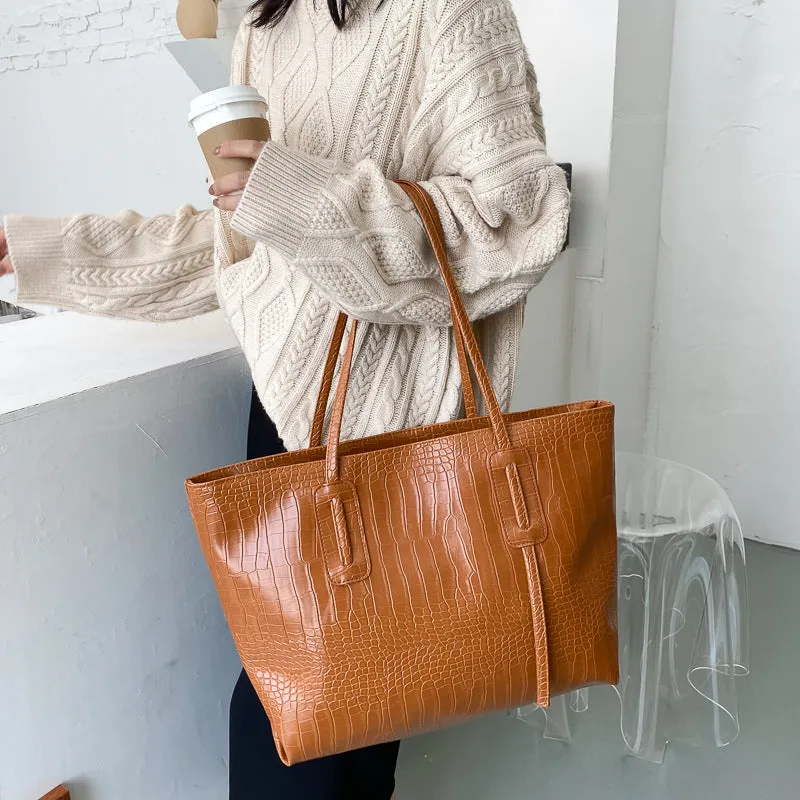 Women's Simple Large Capacity Fashionable Portable Handbags
