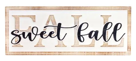 WT COLLECTION-FALL SWEET FALL BLOCK SIGN