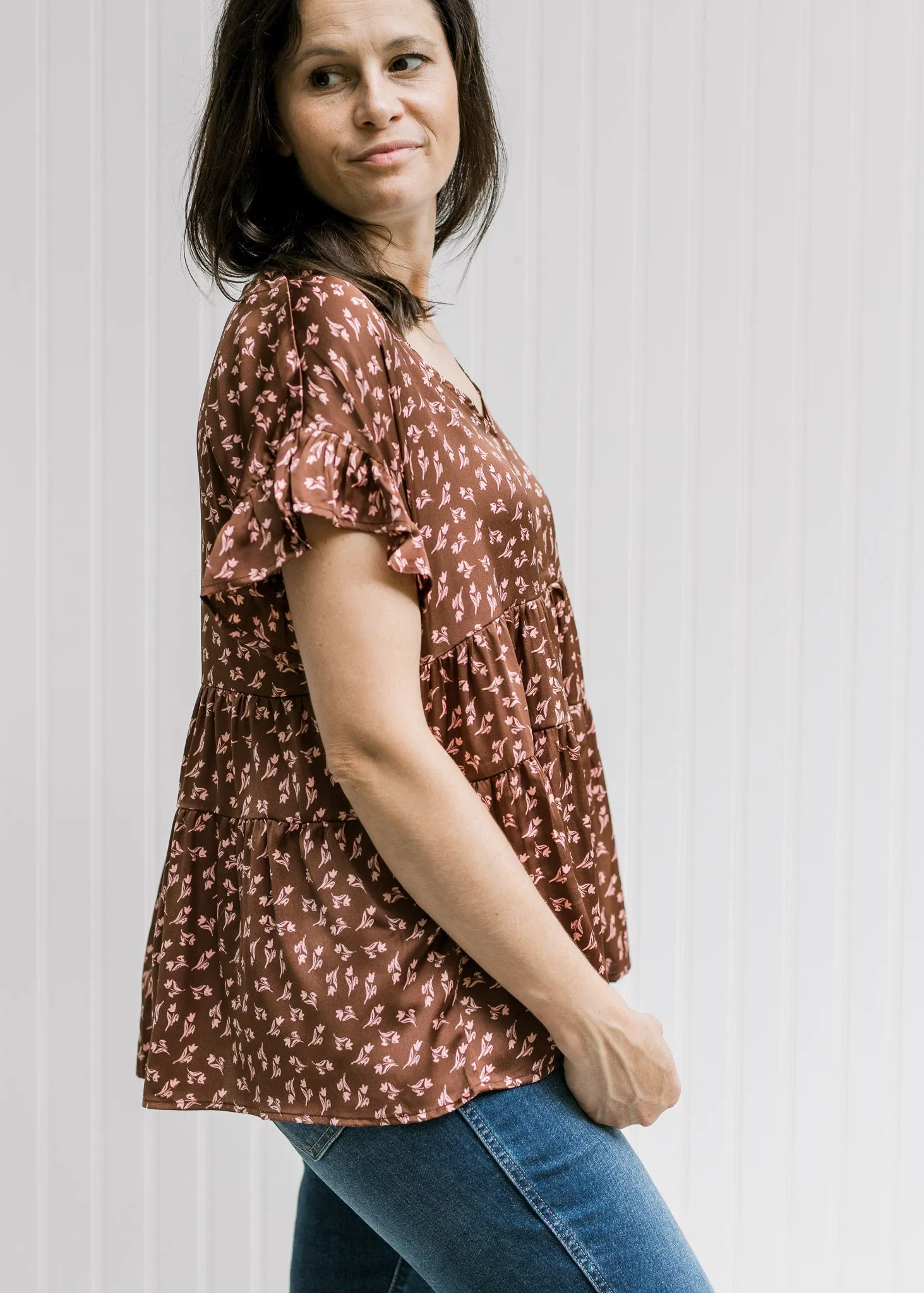 X Fall Flowers Top