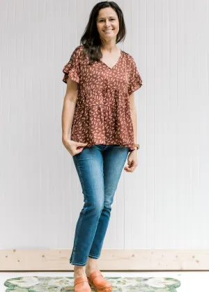 X Fall Flowers Top