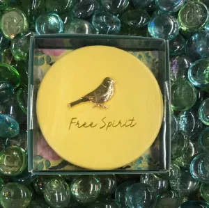 Yellow Compact Mirror