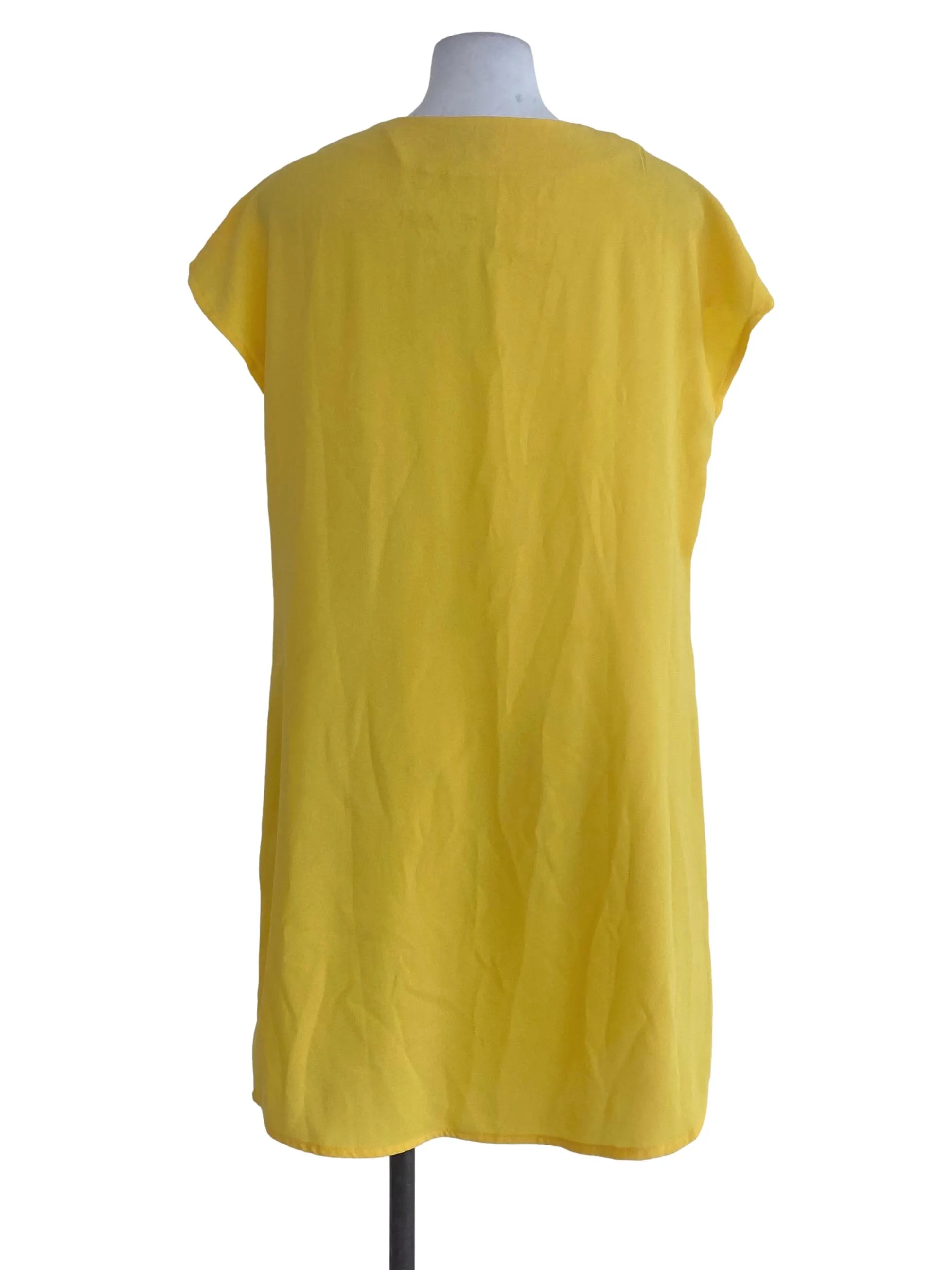 Yellow Plain Dress