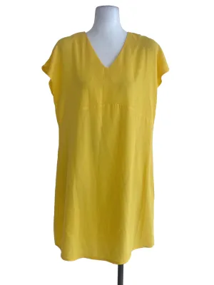 Yellow Plain Dress