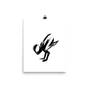 Yoga Crow Pose - Poster