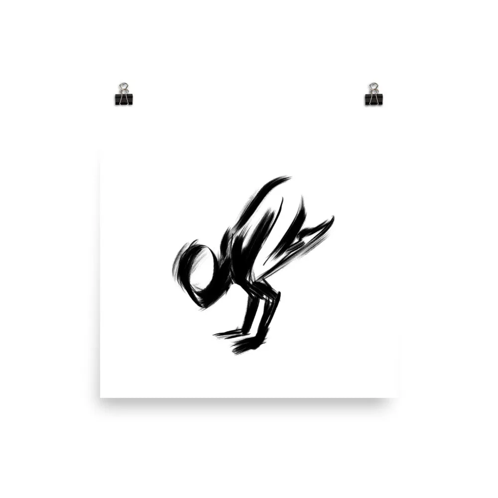 Yoga Crow Pose - Poster