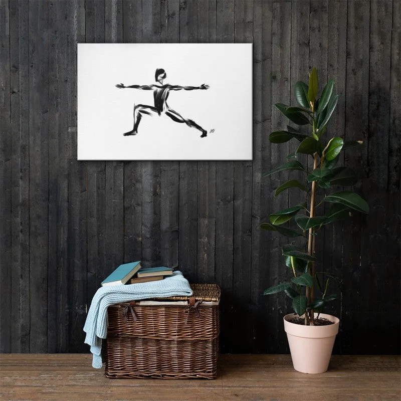 Yoga Warrior 2 Pose - Canvas