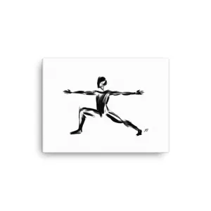 Yoga Warrior 2 Pose - Canvas