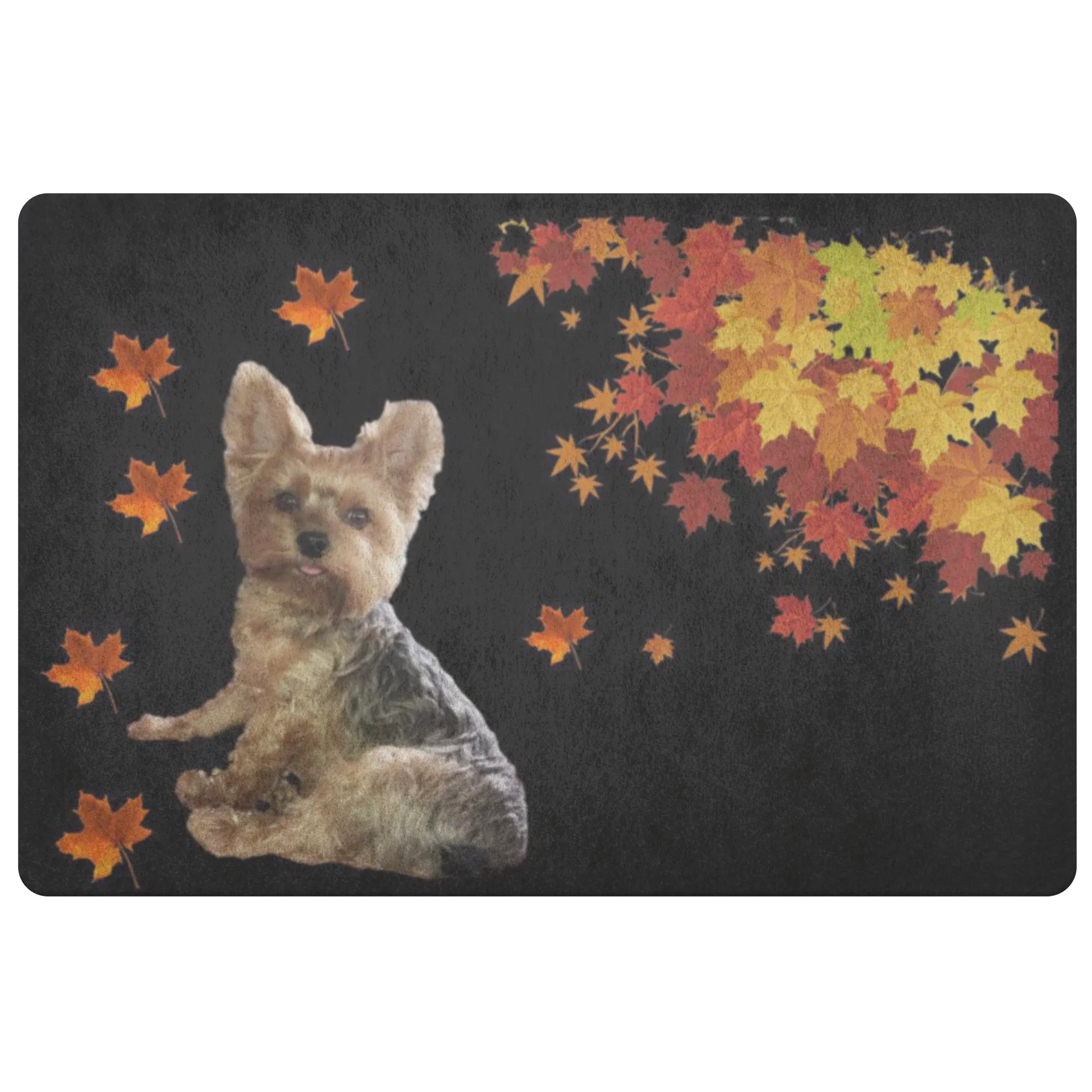 Yorkshire Terrier Doormat - Fall