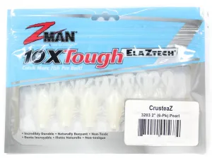 Zman Crusteaz 2 inch Soft Plastic Creature Lure Pearl - Mega Clearance
