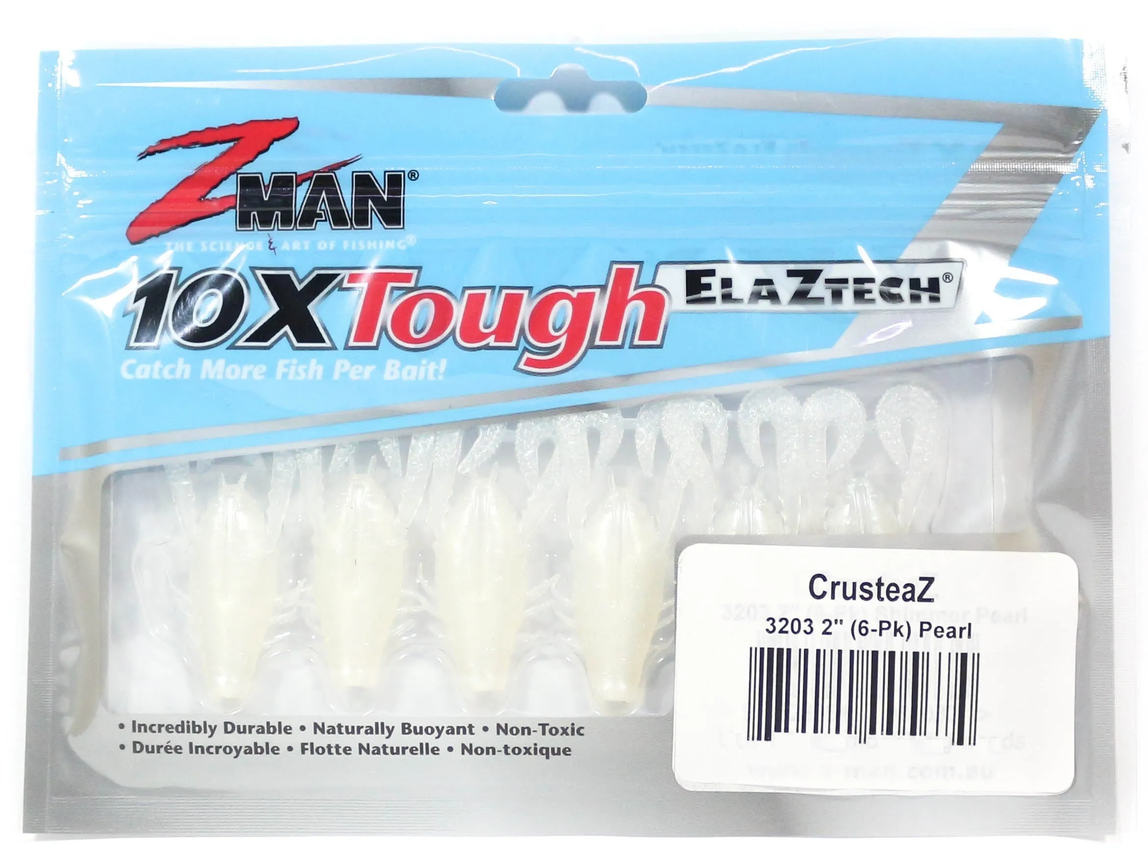 Zman Crusteaz 2 inch Soft Plastic Creature Lure Pearl - Mega Clearance