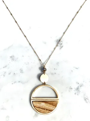 Zora Stone Necklace Natural Stone